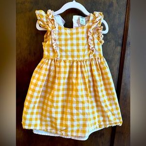 OshKosh 2T yellow plaid dress